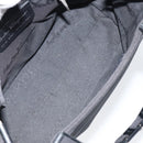 Salvatore Ferragamo Hand Bag Canvas Black Silver Auth bs31657-15