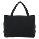 Salvatore Ferragamo Hand Bag Canvas Black Silver Auth bs31657-3