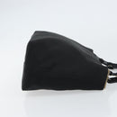 Salvatore Ferragamo Hand Bag Canvas Black Silver Auth bs31657-4