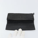 BOTTEGA VENETA INTRECCIATO Long Wallet Leather Black Auth bs31659-12