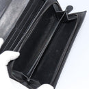 BOTTEGA VENETA INTRECCIATO Long Wallet Leather Black Auth bs31659-18