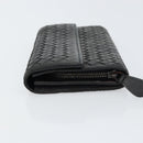 BOTTEGA VENETA INTRECCIATO Long Wallet Leather Black Auth bs31659-5