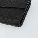 BOTTEGA VENETA INTRECCIATO Long Wallet Leather Black Auth bs31659-8