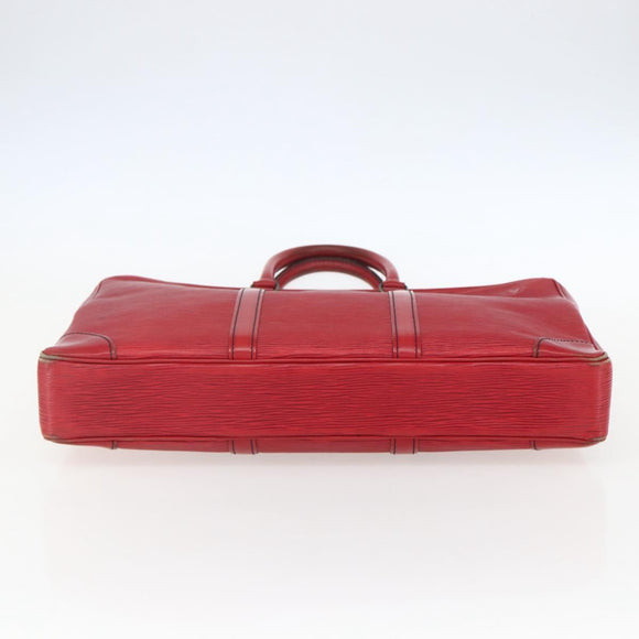 LOUIS VUITTON Epi Porte Documents Voyage Business Bag Red M54477 LV Auth bs31661