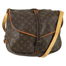 LOUIS VUITTON Monogram Saumur 35 Shoulder Bag M42254 LV Auth bs31663-1