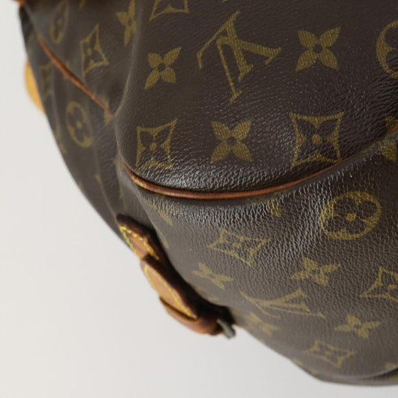 LOUIS VUITTON Monogram Saumur 35 Shoulder Bag M42254 LV Auth bs31663