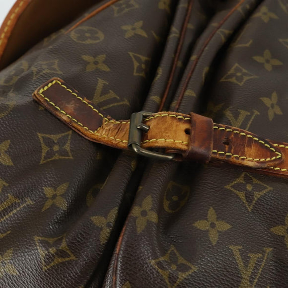 LOUIS VUITTON Monogram Saumur 35 Shoulder Bag M42254 LV Auth bs31663