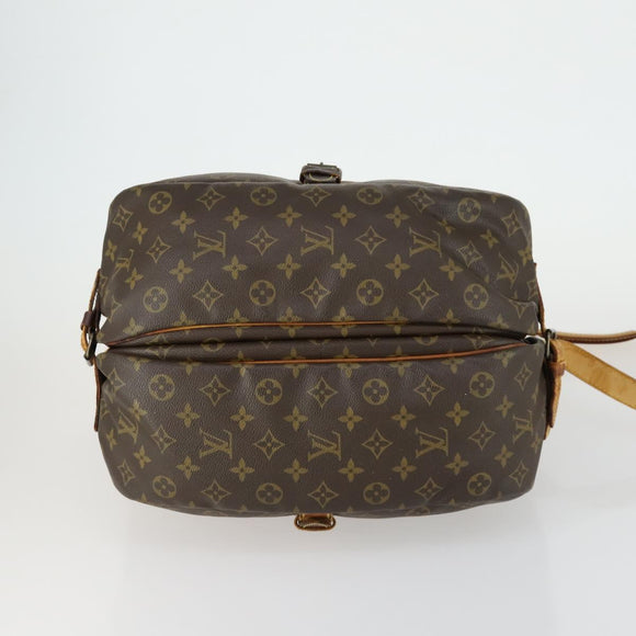 LOUIS VUITTON Monogram Saumur 35 Shoulder Bag M42254 LV Auth bs31663