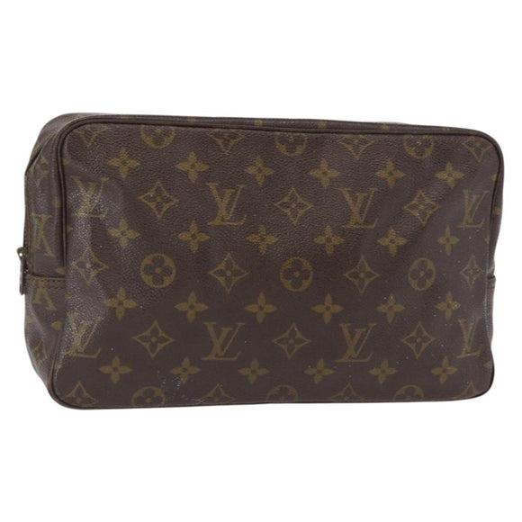 LOUIS VUITTON Monogram Trousse Toilette 28 Clutch Bag M47522 LV Auth bs31665
