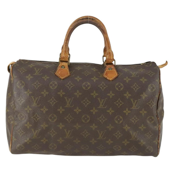 LOUIS VUITTON Monogram Speedy 35 Hand Bag M41524 LV Auth bs31666
