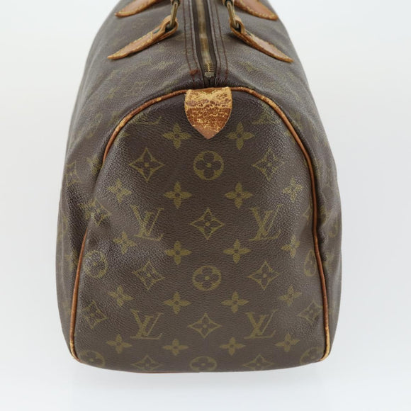 LOUIS VUITTON Monogram Speedy 35 Hand Bag M41524 LV Auth bs31666
