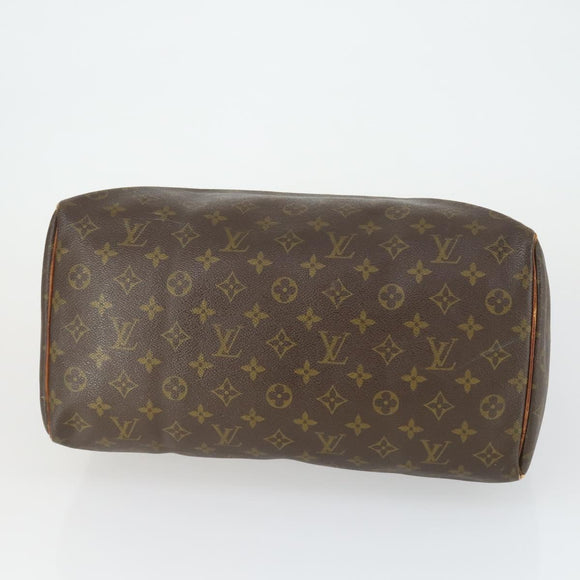 LOUIS VUITTON Monogram Speedy 35 Hand Bag M41524 LV Auth bs31666
