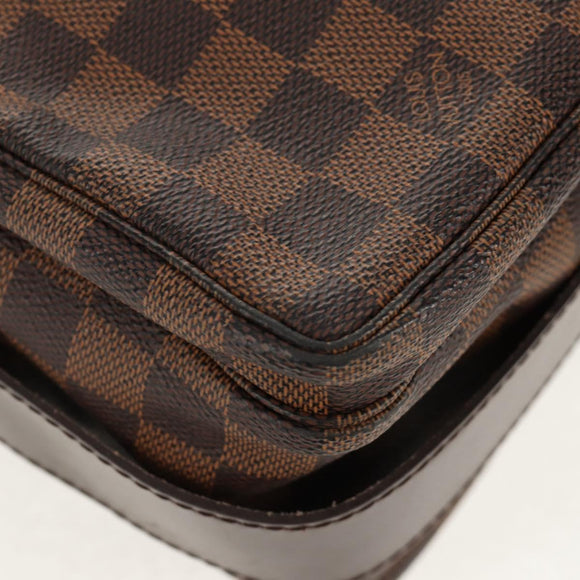 LOUIS VUITTON Damier Ebene Naviglio Shoulder Bag N45255 LV Auth bs31667