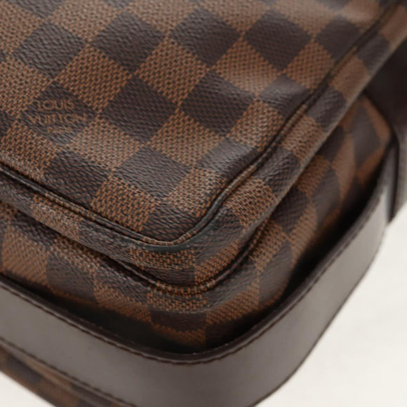 LOUIS VUITTON Damier Ebene Naviglio Shoulder Bag N45255 LV Auth bs31667