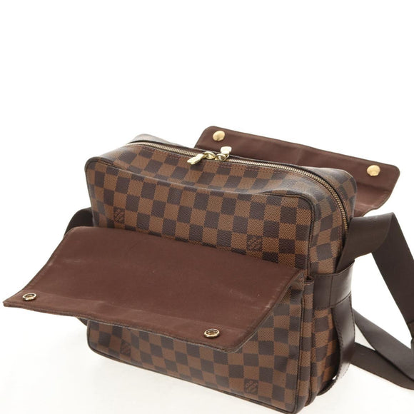 LOUIS VUITTON Damier Ebene Naviglio Shoulder Bag N45255 LV Auth bs31667