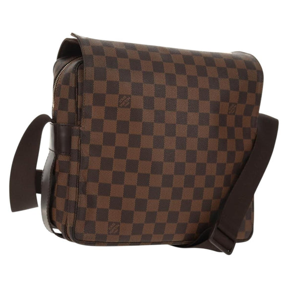 LOUIS VUITTON Damier Ebene Naviglio Shoulder Bag N45255 LV Auth bs31667