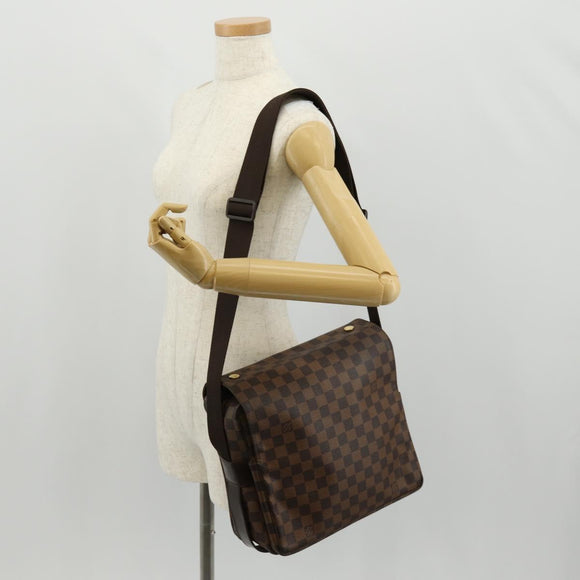 LOUIS VUITTON Damier Ebene Naviglio Shoulder Bag N45255 LV Auth bs31667