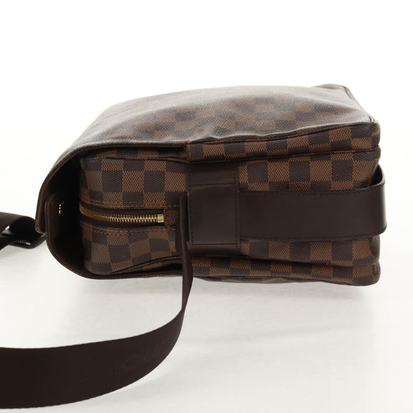 LOUIS VUITTON Damier Ebene Naviglio Shoulder Bag N45255 LV Auth bs31667