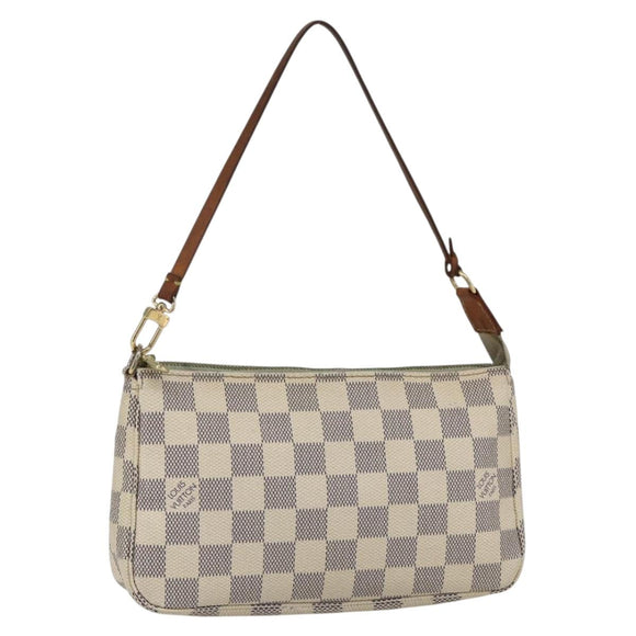 LOUIS VUITTON Damier Azur Pochette Accessoires Pouch N51986 LV Auth bs31668