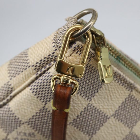 LOUIS VUITTON Damier Azur Pochette Accessoires Pouch N51986 LV Auth bs31668