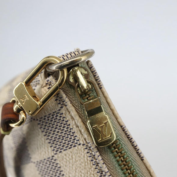LOUIS VUITTON Damier Azur Pochette Accessoires Pouch N51986 LV Auth bs31668