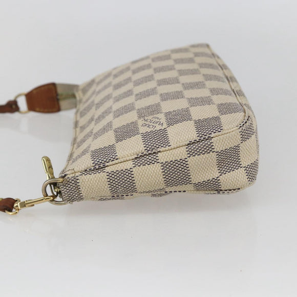 LOUIS VUITTON Damier Azur Pochette Accessoires Pouch N51986 LV Auth bs31668