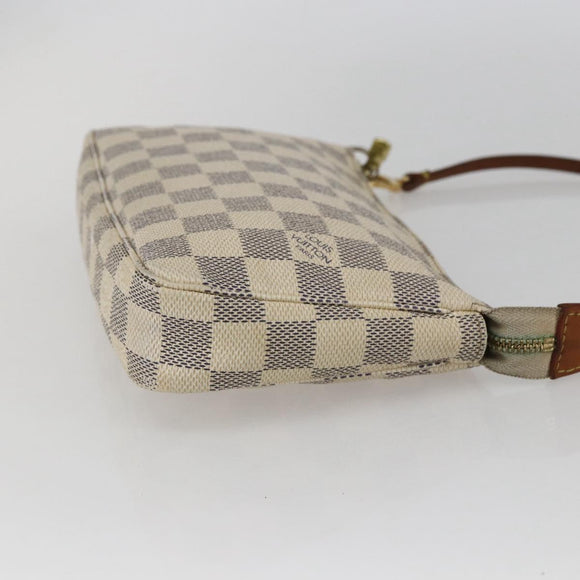 LOUIS VUITTON Damier Azur Pochette Accessoires Pouch N51986 LV Auth bs31668