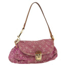 LOUIS VUITTON Monogram Denim Mini Preity Bag Fuchsia M95216 LV Auth bs31670V-1