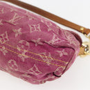 LOUIS VUITTON Monogram Denim Mini Preity Bag Fuchsia M95216 LV Auth bs31670V-15