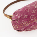 LOUIS VUITTON Monogram Denim Mini Preity Bag Fuchsia M95216 LV Auth bs31670V-16