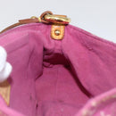 LOUIS VUITTON Monogram Denim Mini Preity Bag Fuchsia M95216 LV Auth bs31670V-19