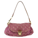 LOUIS VUITTON Monogram Denim Mini Preity Bag Fuchsia M95216 LV Auth bs31670V-13