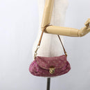 LOUIS VUITTON Monogram Denim Mini Preity Bag Fuchsia M95216 LV Auth bs31670V-21