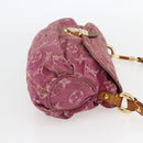 LOUIS VUITTON Monogram Denim Mini Preity Bag Fuchsia M95216 LV Auth bs31670V-4