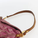 LOUIS VUITTON Monogram Denim Mini Preity Bag Fuchsia M95216 LV Auth bs31670V-8