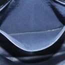 BALLY Chain Shoulder Bag Leather Navy Gold Auth bs31671-12