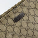 GUCCI GG Supreme Shoulder Bag PVC Beige Gold 201446 Auth bs31672-18