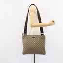 GUCCI GG Supreme Shoulder Bag PVC Beige Gold 201446 Auth bs31672-22