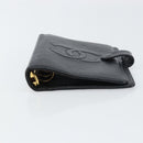 CHANEL Agenda Day Planner Cover Caviar Skin Black Gold CC Auth bs31674-7
