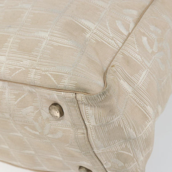 CHANEL New Travel Line Tote Bag Nylon Pink CC Auth bs31675