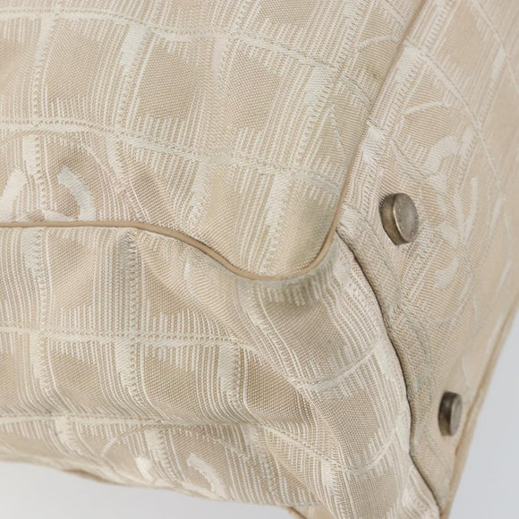 CHANEL New Travel Line Tote Bag Nylon Pink CC Auth bs31675