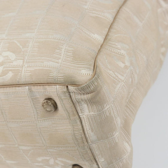 CHANEL New Travel Line Tote Bag Nylon Pink CC Auth bs31675