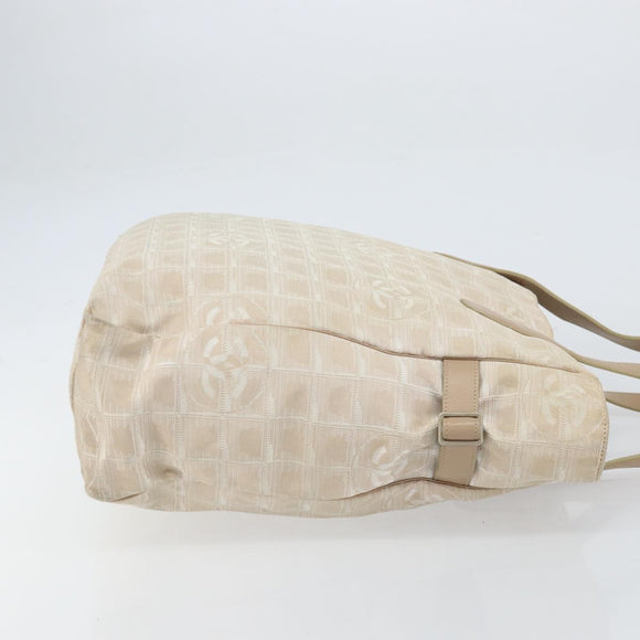 CHANEL New Travel Line Tote Bag Nylon Pink CC Auth bs31675