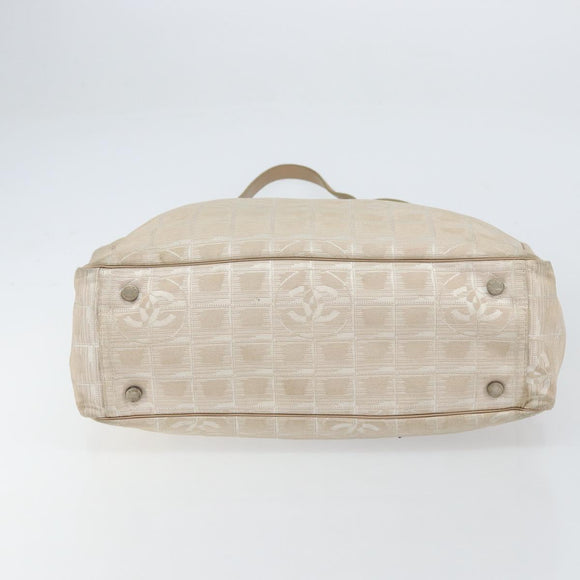 CHANEL New Travel Line Tote Bag Nylon Pink CC Auth bs31675