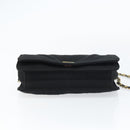 CHANEL Chain Matelasse 23 Shoulder Bag cotton Black Gold CC Auth bs31676-9