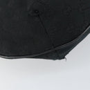 GUCCI GG Canvas Shoulder Bag Black Silver 181092 Auth bs31680-11