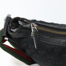 GUCCI GG Canvas Shoulder Bag Black Silver 181092 Auth bs31680-16