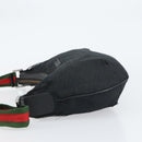 GUCCI GG Canvas Shoulder Bag Black Silver 181092 Auth bs31680-5