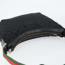 GUCCI GG Canvas Shoulder Bag Black Silver 181092 Auth bs31680-6