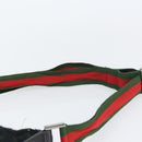 GUCCI GG Canvas Shoulder Bag Black Silver 181092 Auth bs31680-8